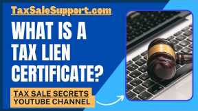 What is a Tax Lien Certificate? How do they Work Explained!