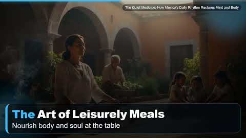 The Quiet Medicine: How Mexico's Daily Rhythm Restores Mind and Body