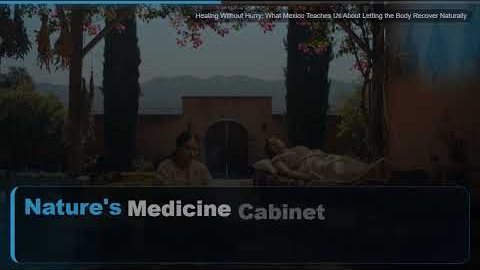 Healing Without Hurry: What Mexico Teaches Us About Letting the Body Recover Naturally