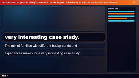 Lessons from 52 years of bilingual education in San Miguel: 'Confidently Wrong' talks to Escuela Vas