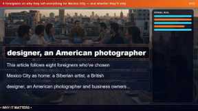 8 foreigners on why they left everything for Mexico City — and whether they'll stay