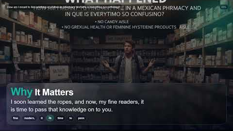 How am I meant to find anything in a Mexican pharmacy and why is everything so confusing?