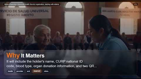 Mexico launches Universal Health Service registration, starting with elderly