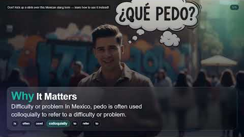 Don't kick up a stink over this Mexican slang term — learn how to use it instead!
