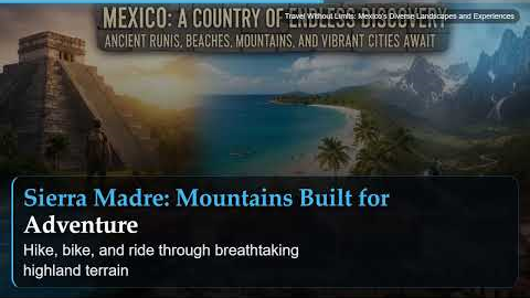 Travel Without Limits: Mexico's Diverse Landscapes and Experiences